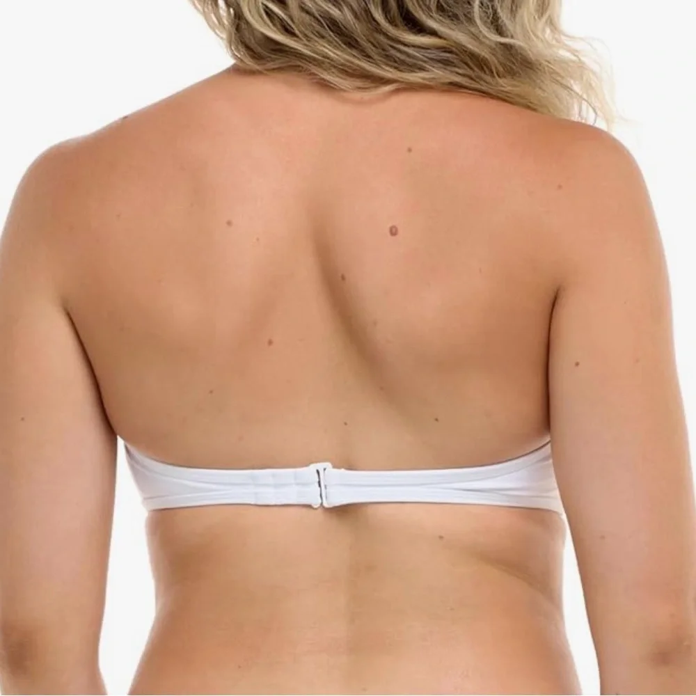 Women’s Body Glove Smoothies Tainted Love Retro Bandeau Bikini Top Swimsuit M - Picture 3 of 16